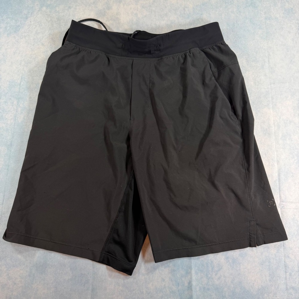 Lululemon Pace Breaker Shorts Mens S Black Excellent 9 Inch Inseam Running